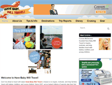 Tablet Screenshot of havebabywilltravel.com